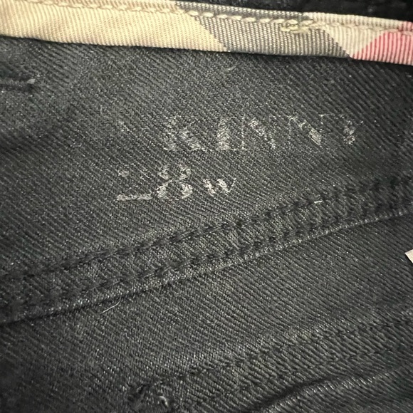 🖤👖Burberry Brit👖🖤Black Kensington Skinny Jean Size 28 - Picture 5 of 6